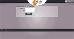 Desktop Screenshot of gis.osym.gov.tr