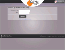 Tablet Screenshot of gis.osym.gov.tr